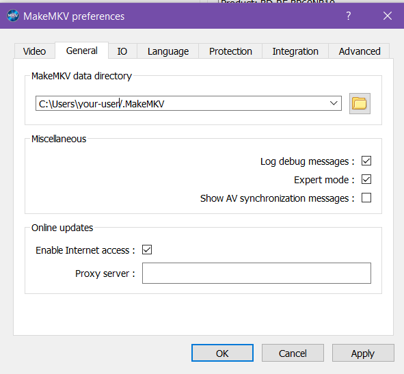 Check the Enable Internet access box to bring in new decryption keys